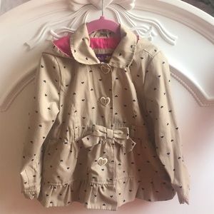 Pink Platinum Girls Trench jacket.